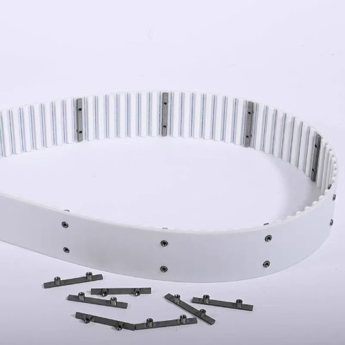 timing belt with steel cleat